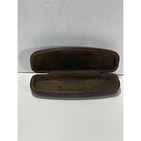 Lauren Hutton L125 Violet Eyeglasses Frames + Brown Hard Shell Case 51[]18-135MM main image 4